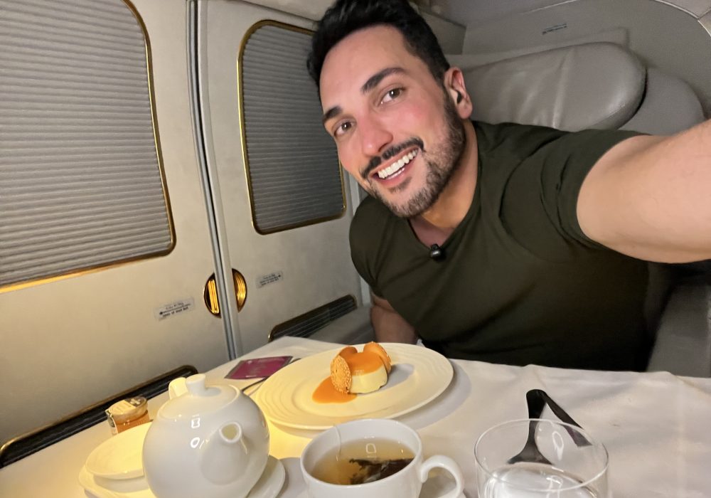 Passei mais de 30h na First Class do maior avião do mundo