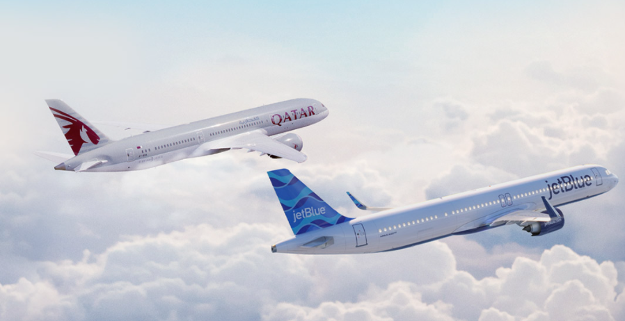 qatar e jetblue capa