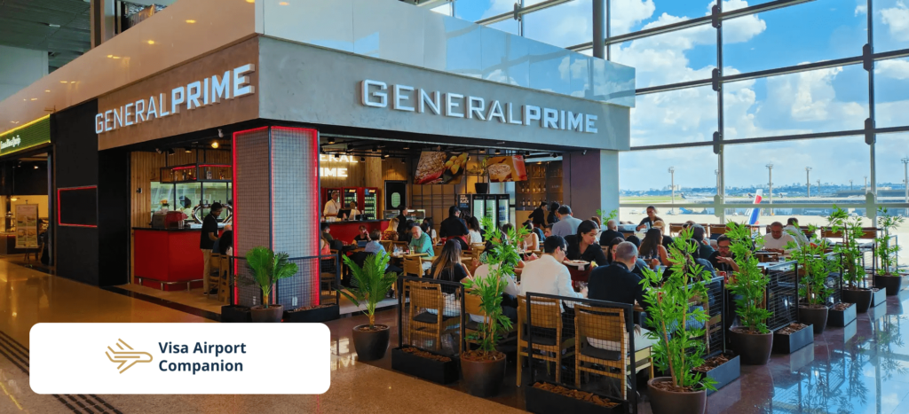 Novo restaurante visa airport companion