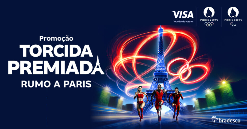 promoção torcida premiada rumo a paris 2024 bradesco visa